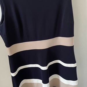 Color block A-line dress
